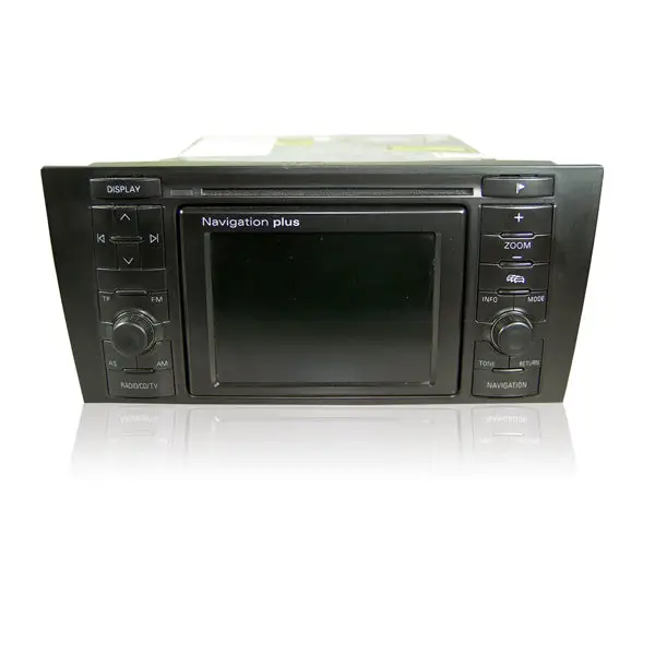 Schwarzes Navigationssystem Audi A8 Navigation Plus Display defekt zur Reparatur