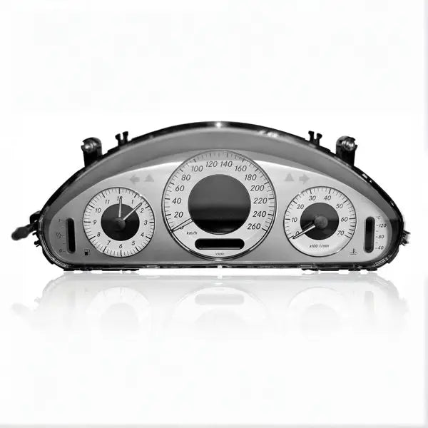 Mercedes CLS C219 Tacho mit Uhr, Tachometer und Reparatur Pixelfehler LCD Display