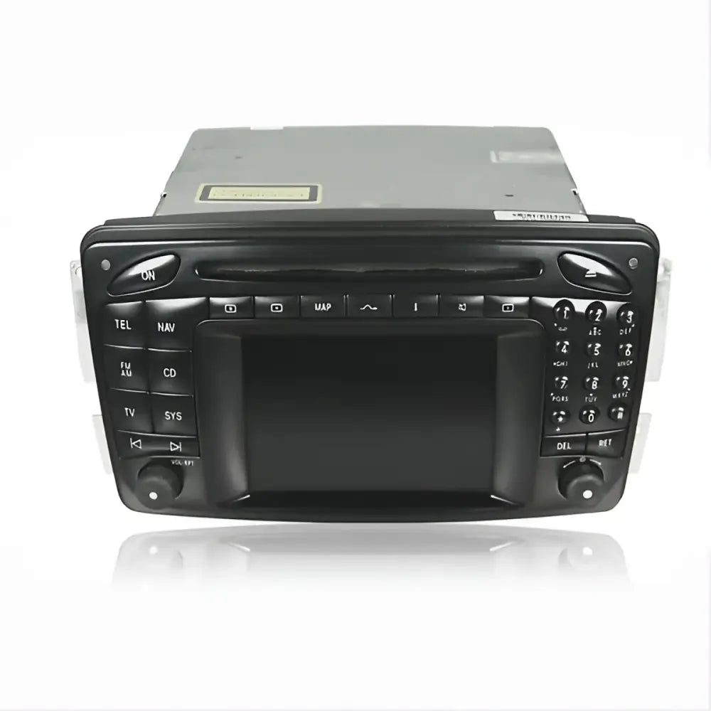 Schwarzes Autoradio mit Bildschirm für Mercedes G W463 Navi Comand 2.0 Reparatur Lesefehler