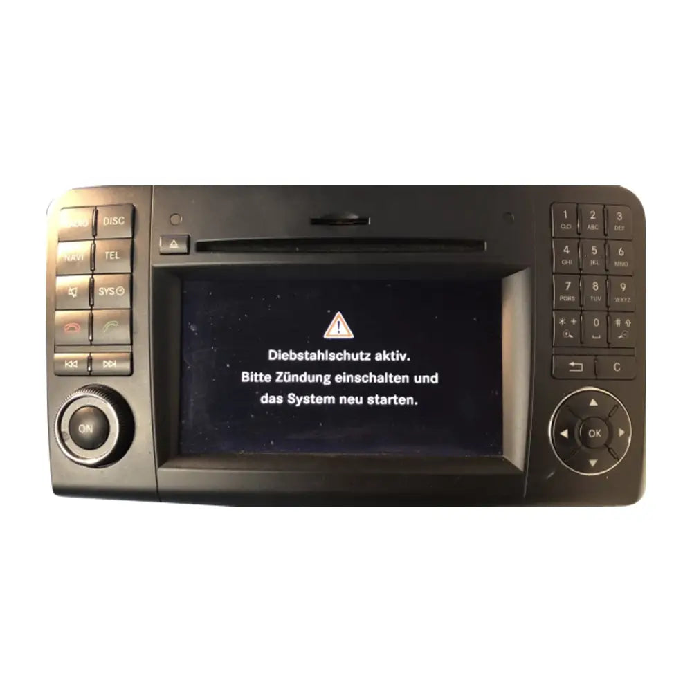 Mercedes R W251 Radio mit Diebstahlschutz aktiv Fehlermeldung für Comand APS Reparatur