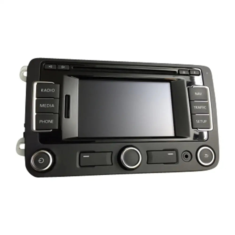 Schwarzes Autoradio-System RNS 310 Navi VW T5 mit LCD Display tauschen