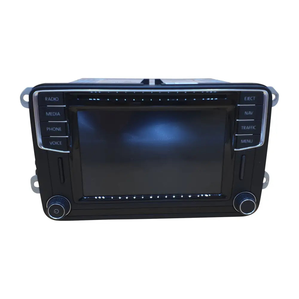 Schwarzes Auto-Infotainmentsystem VW Discover Media Navi Reparatur Touran Touchscreen