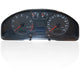 Schwarzes Auto Armaturenbrett Instrumentencluster mit Pixelfehler MFA Display