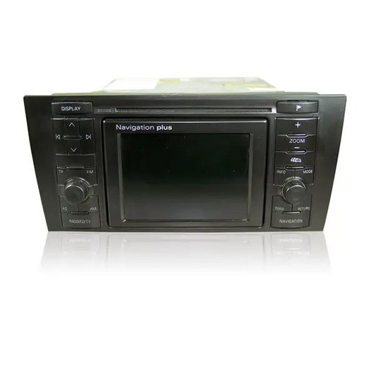 Schwarzes Navigationssystem Audi A8 Navigation Plus Display defekt zur Reparatur