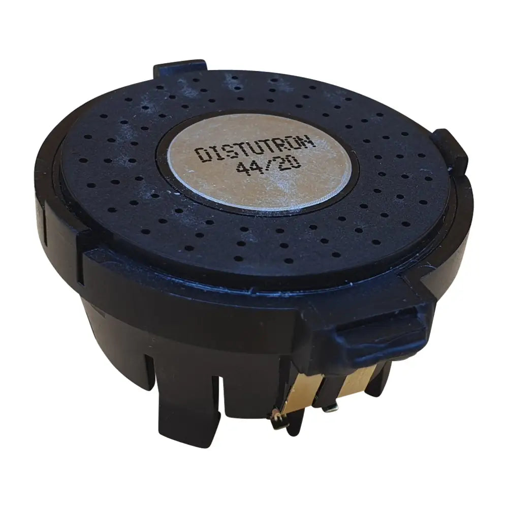 Schwarzes elektrisches Bauteil mit perforierter Oberseite für Lichtwarnsummer VW Golf 5K1 Tacho