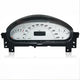 Tachometer Mercedes A Klasse W168 mit weißem Zifferblatt und schwarzem Rahmen
